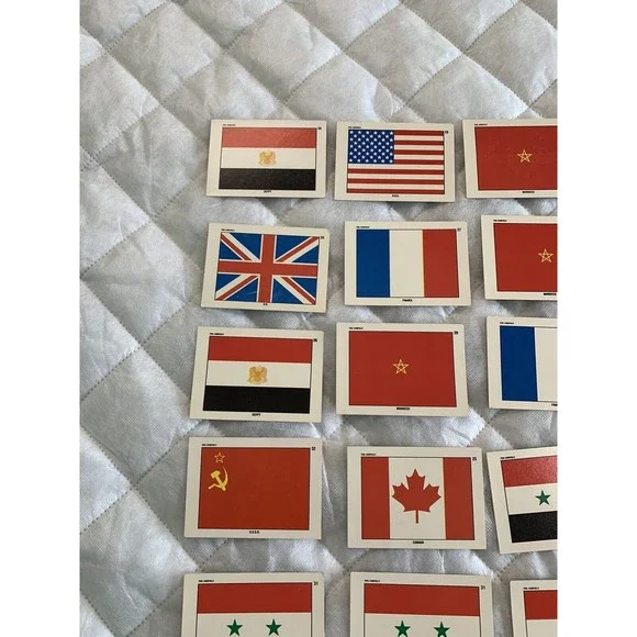 1991 Topps Desert Storm Flag Sticker Puzzle Cards Vintage 🇺🇸🇺🇸 36card Lot! - Picture 4 of 12